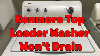 Kenmore Washer Fills with Water then Stops [upl. by Manaker]