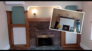 Fireplace Renovation with Shiplap Wall [upl. by Britteny956]