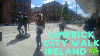 Walk around limerick City Centre Ireland ☘️ 4K [upl. by Narak]