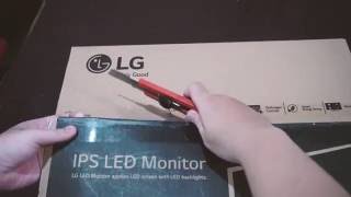 Unboxing LG 20MP48A 20quot IPS LED Monitor 195quot Diagonal [upl. by Nada]