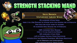 MIRROR Crafting The Best Strength Stacking Wand in Affliction League  Path of Exile 323 [upl. by Eneiluj]