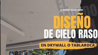 ⚠️DISEÑO DE cielo FALSO EN TABLAROCA O DRYWALL [upl. by Iain926]