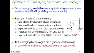 Computer Architecture  Lecture 13 Emerging Memory Technologies ETH Zürich Fall 2018 [upl. by Werna]