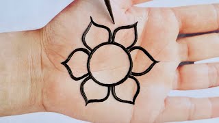 Very Easy Simple Mehndi Design For Front Hand Mehandi ka Design Mehendi design Mehndi Designs 58 [upl. by Perloff]