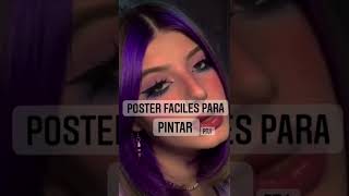 posters faciles para pintar aesthetic 🖍 pt1 [upl. by Ariay314]