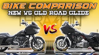 HarleyDavidson Road Glide Bike Comparison  New vs Old Is The 2024 Better [upl. by Knowland393]