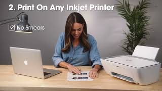 How to Use Sticker Paper for Inkjet Printers by PPD [upl. by Nivert]