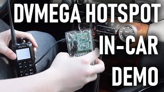 DVMEGA HOTSPOT DEMO IN CAR [upl. by Cherlyn]