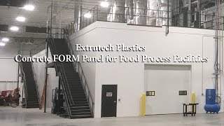 Extrutech Plastics Concrete FORM Panel for Food Process Facilities [upl. by Nrubyar]