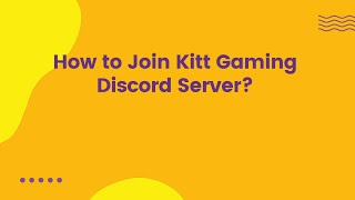 How to Join Kitt Gaming Discord Server [upl. by Alrrats]