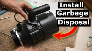 Installing Garbage Disposal DIY Insinkerator Badger 5 Installation [upl. by Kcyrred]