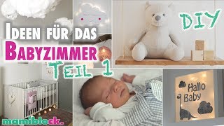 Ideen für das Babyzimmer  DIY  Roomtour  Kinderzimmer  mamiblock [upl. by Lennej833]