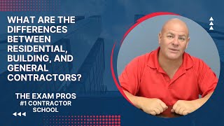 Florida Contractors  What Are The Differences Between Residential Building and General Contractor [upl. by Kristof]