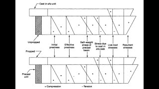 Composite construction of Prestressed beam and insitu concrete slab Problem Part II [upl. by Haeluj]