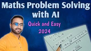 Math Problem Solving with AI  Maths Tricks [upl. by Yhtnomit749]