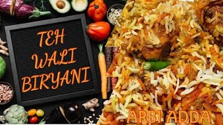 Teh Wali Biryani UrduHindi Recipe by arbi adda [upl. by Margot]