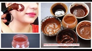 Top 5 Magical Beauty Uses of Red Sandalwood Powder Rakta Chandan  Review [upl. by Eniffit347]