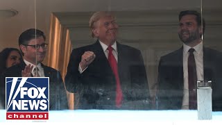 Presidentelect Trump attends ArmyNavy game We are really glad he showed up [upl. by Laamaj]