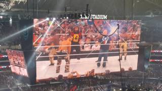 Shawn Micheals Mick Foley and Stone Cold Steve Austin at WrestleMania32 [upl. by Garwin]