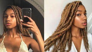 HOW I DID MY FAUX LOCS [upl. by Enelyk]