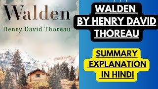 Walden by Henry David Thoreau  Summary Explanation in Hindi  English Literature with Anamika [upl. by Rolan]