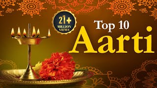 Top 10 Aarti  Jai Ganesh Deva  Om Jai Jagadish Hare  Aarti Sangrah  Top Devotional Aartiyan [upl. by Isabelle298]