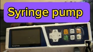 How to use Syringe pump [upl. by Solon]