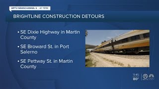 Brightline construction could affect traffic in Martin County [upl. by Adnik212]