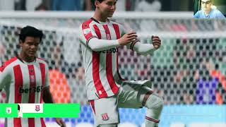 Stoke City vs Derby My reactions and comments gameplay EA Sports FC 25 [upl. by Ataner]