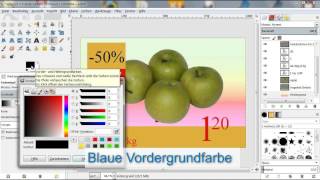 Easy4Meinfo Gimp Vorübung 4  Aufgabe 1 Apfel [upl. by Aterg]