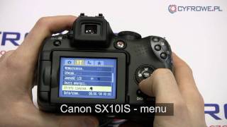 canon sx10 menu [upl. by Namrak]