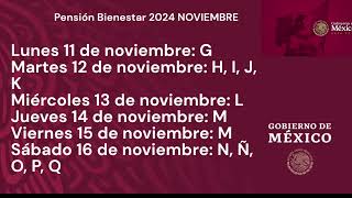 Calendario de Pago de Pensión Bienestar Fecha en Noviembre 2024 [upl. by Leong724]