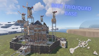 BEST 4 MAN BASE RUST WIDEGAPS TWIN BUNKERS MINI CHINAWALL TUTORIAL [upl. by Maddox]