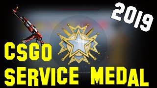 CSGO SERVICE MEDAL 2019 AK47  Bloodsport giveawaydeutsch ALMO [upl. by Philoo714]