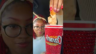 Raising Canes ASMR mukbang eating asmr eatingshow fyp raisingcanes [upl. by Gitt]