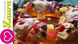 Rosca de Reyes Receta fácil con relleno [upl. by Calderon]