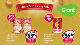 Giant CNY 2024 Abalone Specials 1  4 FEB [upl. by Mcconnell]