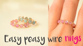 The Lazy Ring Tutorial  EASY DIY Rings Anyone Can Make In Seconds or Minutes [upl. by Oicnerolf231]