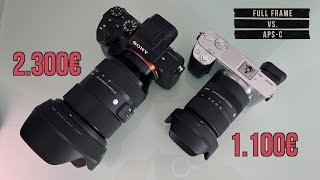 Sony A7ii Full Frame vs A6100 APSC  Sigma 2470 mm 28 vs Sigma 1850 mm 28  Image Comparison [upl. by Litha]