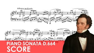 SCHUBERT Piano Sonata No 13 in A major Op 120  D664 Score [upl. by Sylram]