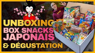 Dégustation nourriture japonaise  Unboxing et exploration des Snacks Japonais 🇯🇵 [upl. by Ttevy]