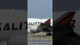 Kalitta Air B747 aviation airplane aircraft plane jet boeing usa airliner cargo aeroplane [upl. by Lyret]