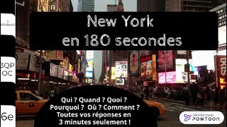 New York en 180 secondes [upl. by Aihsatan]