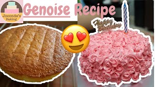 i made Genoise Cake recipe by Jocondes Baking for Moms Birthday [upl. by Ethelda]