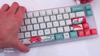 108 Keys XDA Profile PBT Keycap DYESublimation Japanese Ukiyoe Keycaps For GK61 Cherry MX Switch [upl. by Ettenil853]