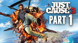 Just Cause 3  10 Minutes of Free Roam Gameplay  Wingsuit Grappling Flying Explosions PS4 HD [upl. by Ekud340]