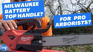 New Milwaukee top handle chainsaw REVIEW [upl. by Aryk541]