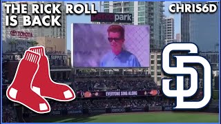 Red Sox get Rick Rolld by Padres Full Clip HD [upl. by Bogart]