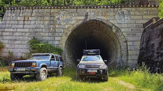 Traseul tunelul Plosnita viaductul Topolog si tunelul Gibei suzuki offroad overlanding [upl. by Drof]