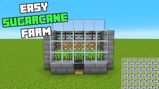 Minecraft Easiest Automatic Sugarcane Farm 120 [upl. by Eleaffar]